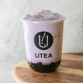 Taro Milk with Pearls