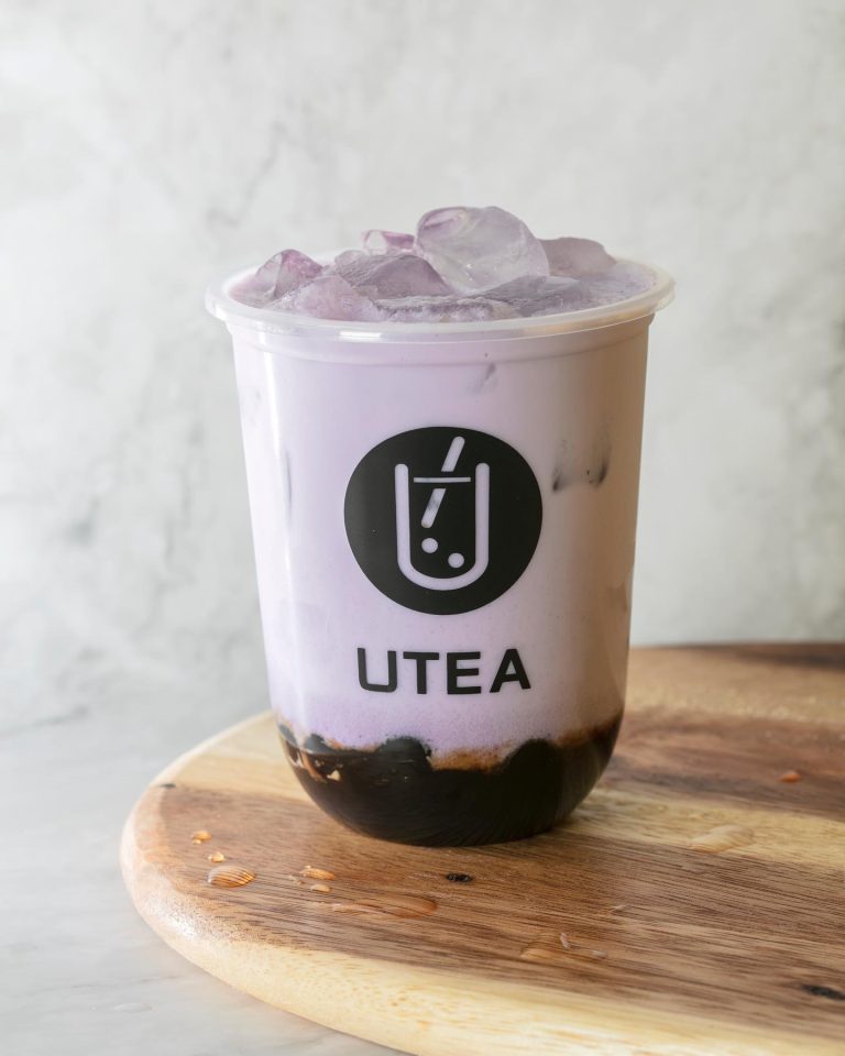 Taro Milk with Pearls